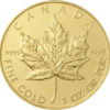 Canadian Maple leaf gold coin back