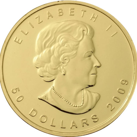 Canadian Maple Leaf Gold coin Front