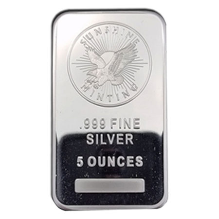 5 oz silver bar front