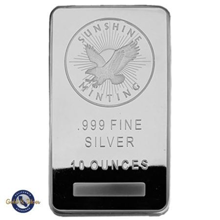 10 oz silver bar front